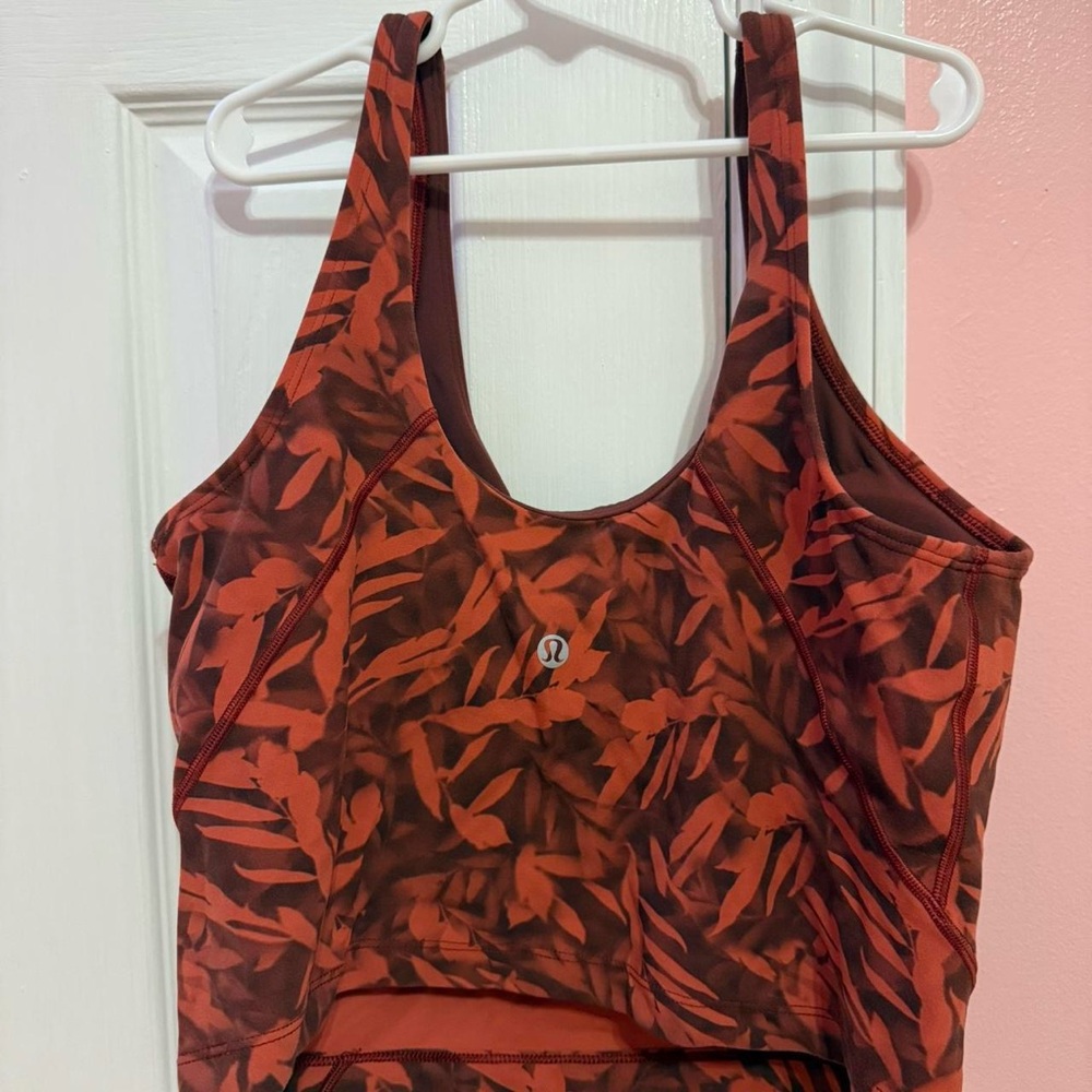 lululemon athletica Red Patterned Women's Align Tank
